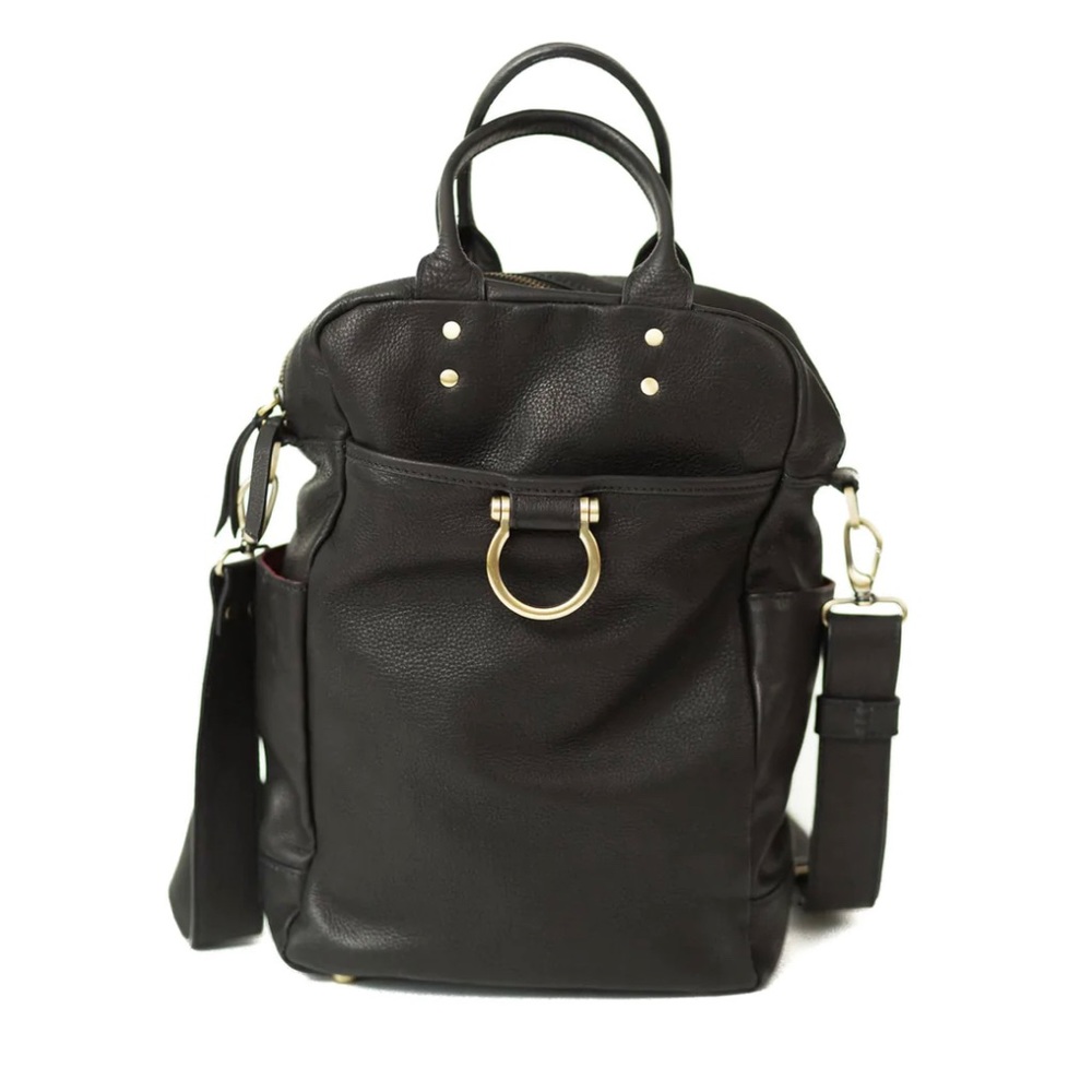 SAPAHN Convertible Leather Bag - Black Rodica - GENTLY USED - No stains
